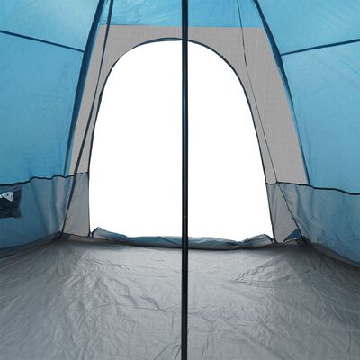 vidaXL Tipi-Familienzelt 6 Personen Blau Wasserdicht