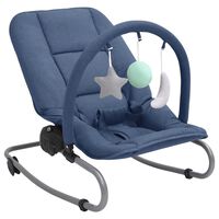 vidaXL Babywippe Marineblau Stahl