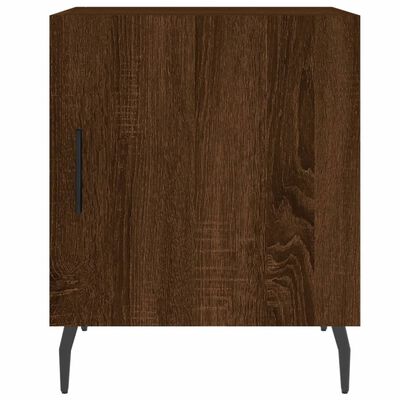 vidaXL Nachttisch Braun Eichen-Optik 40x40x50 cm Holzwerkstoff