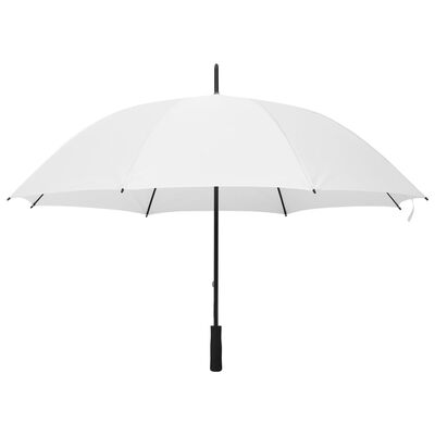 vidaXL Regenschirm Weiß 130 cm