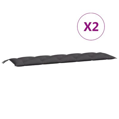 vidaXL Gartenbank-Auflage Anthrazit 180x(50+50)x7 cm Oxford-Gewebe