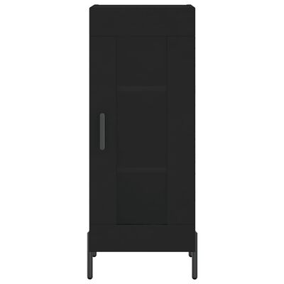 vidaXL Highboard Schwarz 34,5x34x180 cm Holzwerkstoff