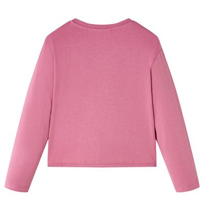 Kinder-Langarmshirt Himbeerrosa 104