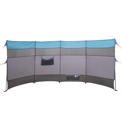 vidaXL Camping-Windschutz Blau 366x152x152 cm Wasserdicht