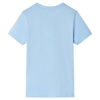 Kinder-Kurzarmshirt Hellblau 116