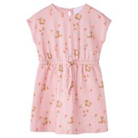 Kinderkleid mit Taillenband Hellorange 92