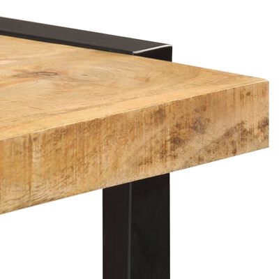 vidaXL Bartisch 120x40x101 cm Raues Mangoholz