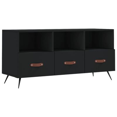 vidaXL TV-Schrank Schwarz 102x36x50 cm Holzwerkstoff