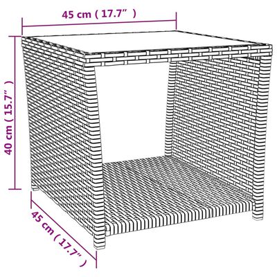 vidaXL 3-tlg. Garten-Lounge-Set Schwarz Poly Rattan & Stahl