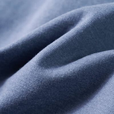 Kinder-Kapuzenpullover Blau Melange 128