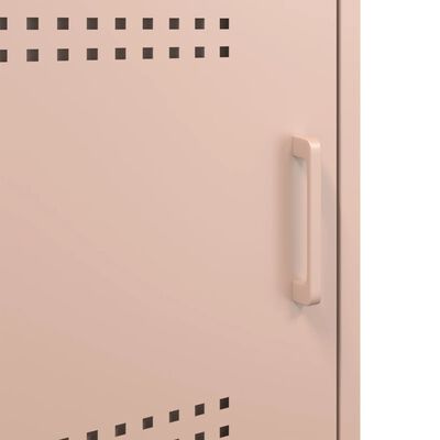 vidaXL TV-Schrank Rosa 100,5x39x50,5 cm Stahl