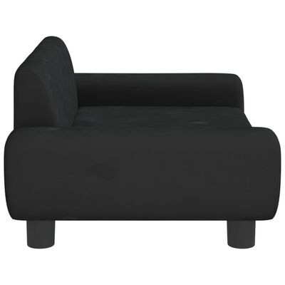 vidaXL Kindersofa Schwarz 70x45x33 cm Samt