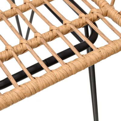 vidaXL 5-tlg. Garten-Essgruppe Poly Rattan