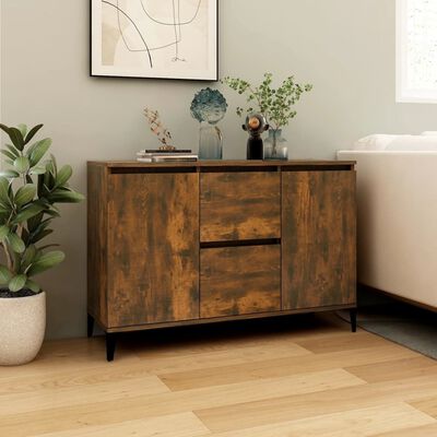 vidaXL Sideboard Räuchereiche 104x35x70 cm Holzwerkstoff