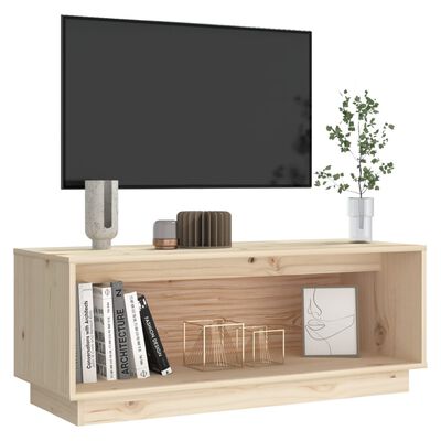 vidaXL TV-Schrank 90x35x35 cm Massivholz Kiefer