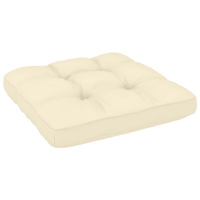 vidaXL Garten-Ecksofa mit Creme Kissen Massivholz Kiefer