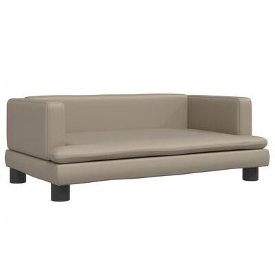 vidaXL Kindersofa Cappuccino-Braun 80x45x30 cm Kunstleder