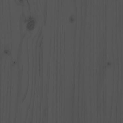 vidaXL Massivholzbett Grau Kiefer 120x190 cm