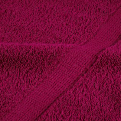 vidaXL Premium-Saunatücher SOLUND 10 Stk Bordeaux 80x200 cm 600 g/m²