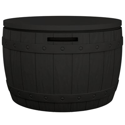 vidaXL 3-in-1 Gartenbox Schwarz Polypropylen