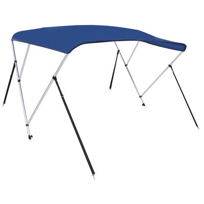 vidaXL 3-Bow Bimini Top Blau 183x180x137 cm