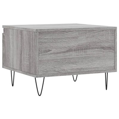 vidaXL Couchtische 2 Stk. Grau Sonoma 50x46x35 cm Holzwerkstoff