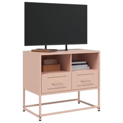 vidaXL TV-Schrank Rosa 68x39x60,5 cm Stahl