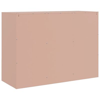 vidaXL Sideboard Rosa 99x39x73 cm Stahl