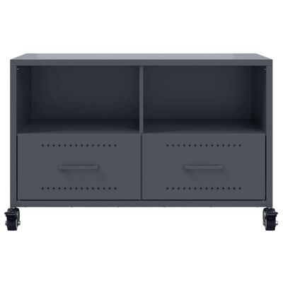 vidaXL TV-Schrank Anthrazit 68x39x43,5 cm Stahl