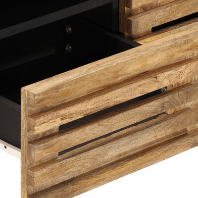 vidaXL TV-Schrank 70x34x46 cm Raues Massivholz Mango