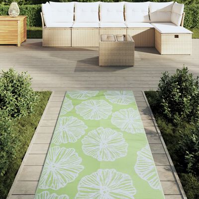 vidaXL Outdoor-Teppich Grün 80x250 cm PP