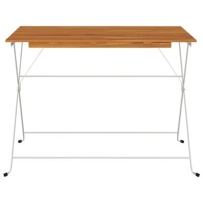 vidaXL Bistrotisch Klappbar 100x54x71 cm Massivholz Akazie und Stahl