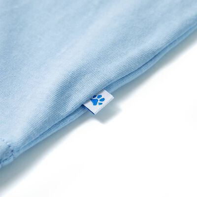 Kinder-Kurzarmshirt Hellblau 116