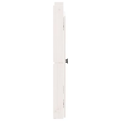 vidaXL Türen für Outdoor-Küche 2 Stk. Weiß 50x9x82cm Massivholz Kiefer