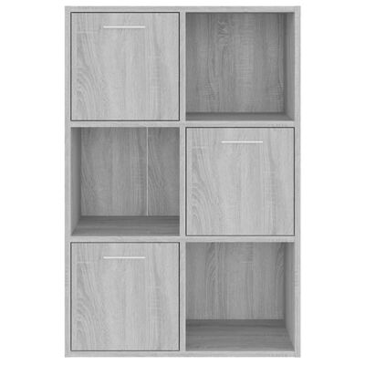 vidaXL Lagerschrank Grau Sonoma 60x29,5x90 cm