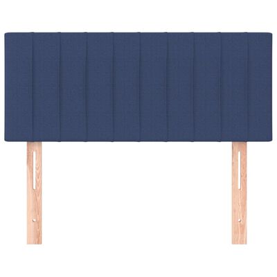 vidaXL Kopfteil Blau 100x5x78/88 cm Stoff