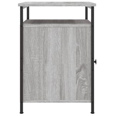 vidaXL Nachttische 2 Stk. Grau Sonoma 40x42x60 cm Holzwerkstoff