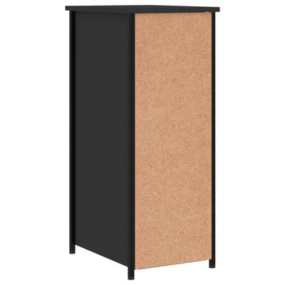 vidaXL Nachttisch Schwarz 32x42x80 cm Holzwerkstoff