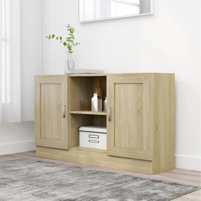 vidaXL Sideboard Sonoma-Eiche 120x30,5x70 cm Holzwerkstoff