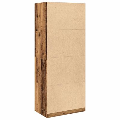 vidaXL Kleiderschrank Altholz-Optik 80x50x200 cm Holzwerkstoff