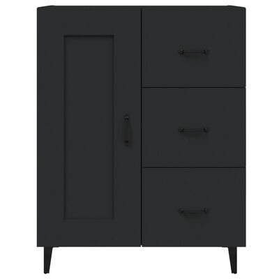 vidaXL Sideboard Schwarz 69,5x34x90 cm Holzwerkstoff