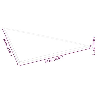 vidaXL Wandpaneele 12 Stk. Hellgrau 30x30 cm Samt 0,54 m²