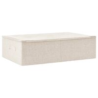 vidaXL Aufbewahrungsbox Stoff 70x40x18 cm Creme