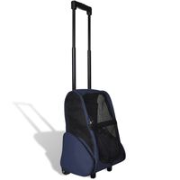 vidaXL Trolley für Haustiere 3-in-1 Faltbar Blau