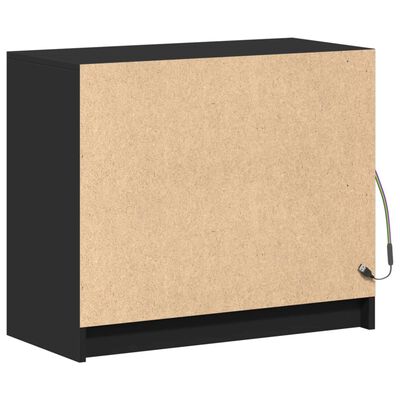 vidaXL LED-Sideboard Schwarz 72x34x61 cm Holzwerkstoff