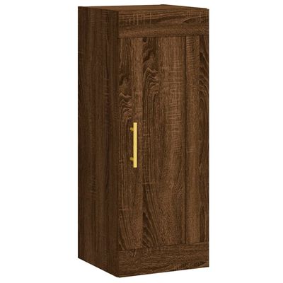 vidaXL Wandschrank Braun Eichen-Optik 34,5x34x90 cm Holzwerkstoff