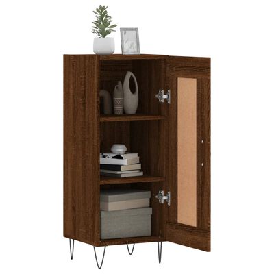 vidaXL Sideboard Braun Eichen-Optik 34,5x34x90 cm Holzwerkstoff