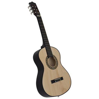 vidaXL 8-tlg. Klassische Gitarre für Kinder-Anfänger 1/2 34"