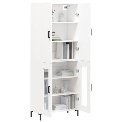 vidaXL Highboard Weiß 69,5x34x180 cm Holzwerkstoff