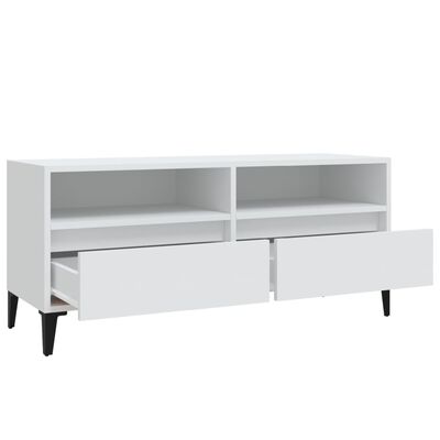 vidaXL TV-Schrank Weiß 100x34,5x44,5 cm Holzwerkstoff